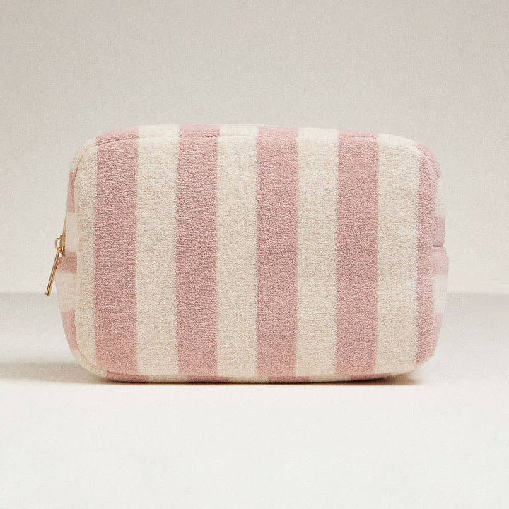 Striped Pattern Cosmetic Pouch Bag