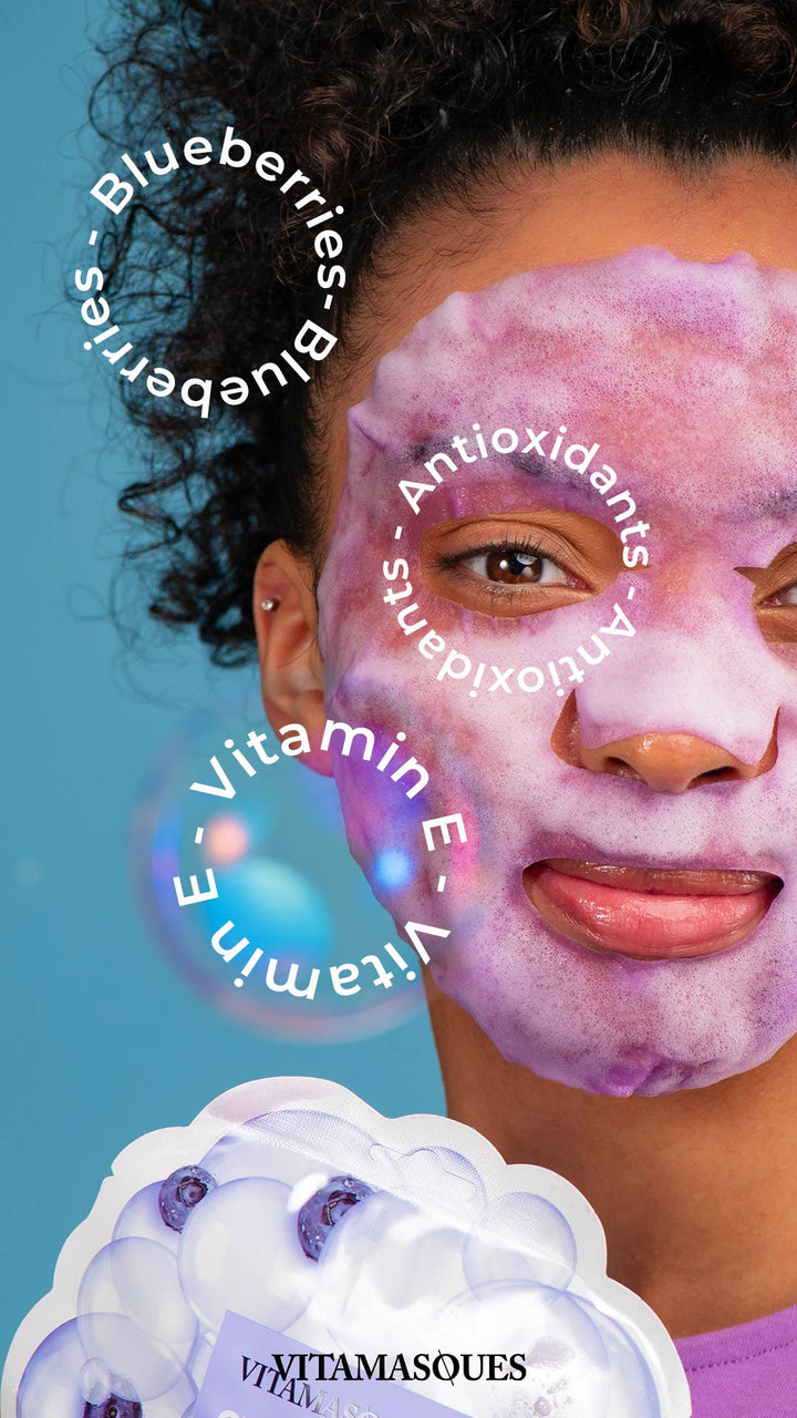 Oxygenating Blueberry Bubble Face Sheet Mask