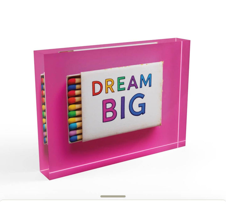 Dream Big Matches Crystal Block