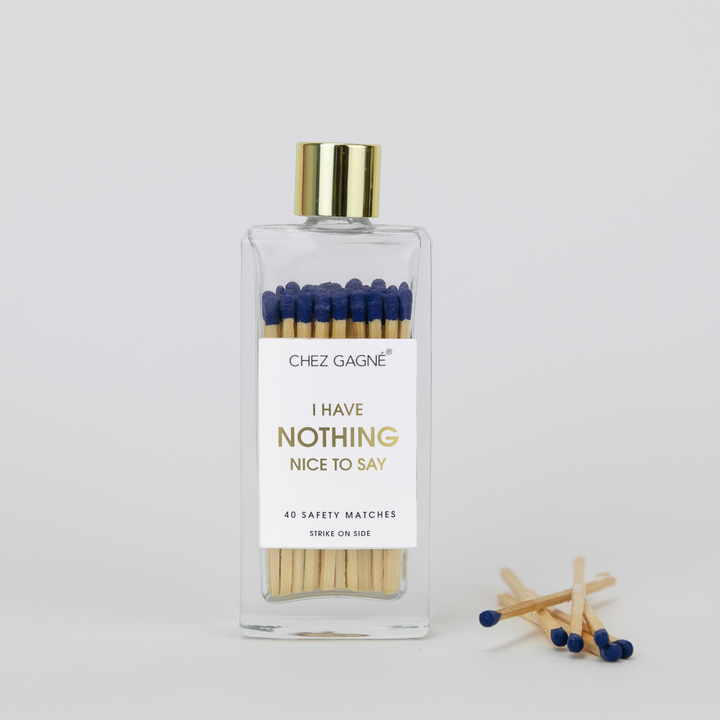 I Have Nothing Nice to Say - Safety Matches - Navy