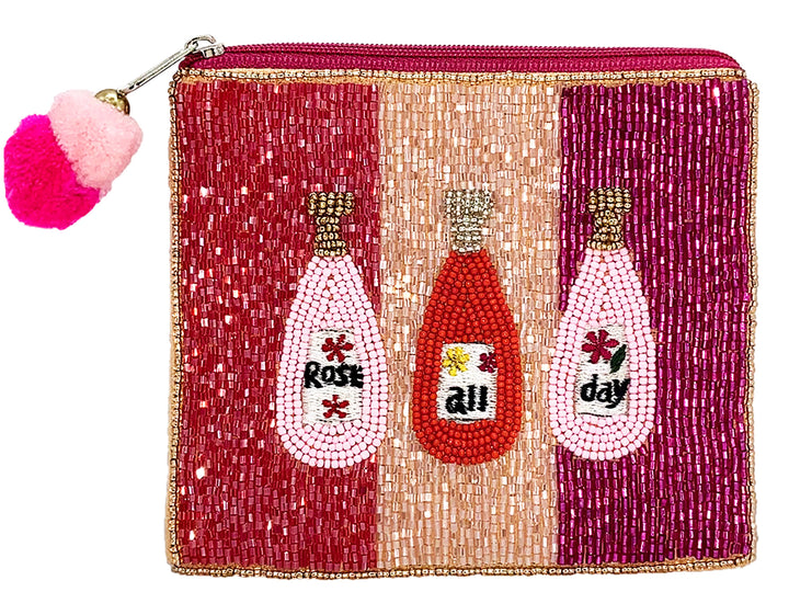 ROSE ALL DAY BEADED COIN POUCH
