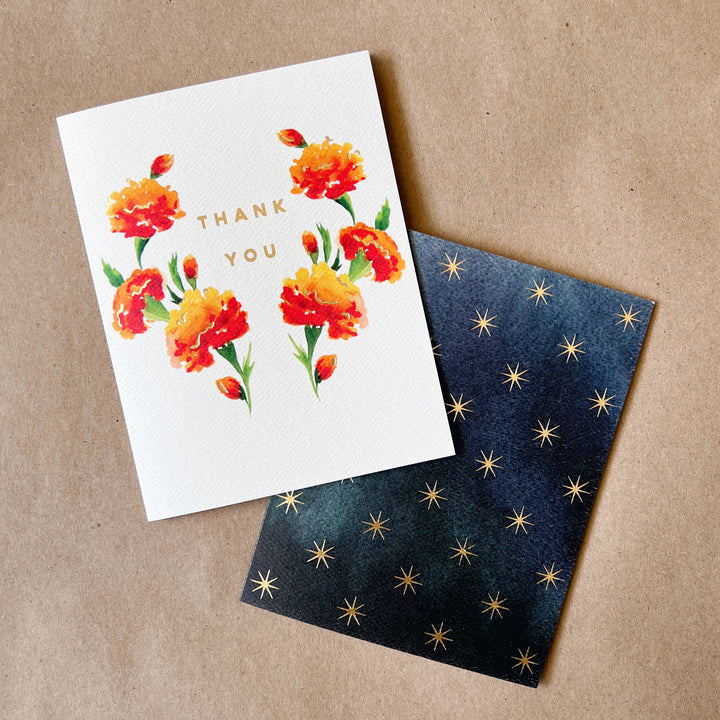 Marigold Thank You Greeting Card