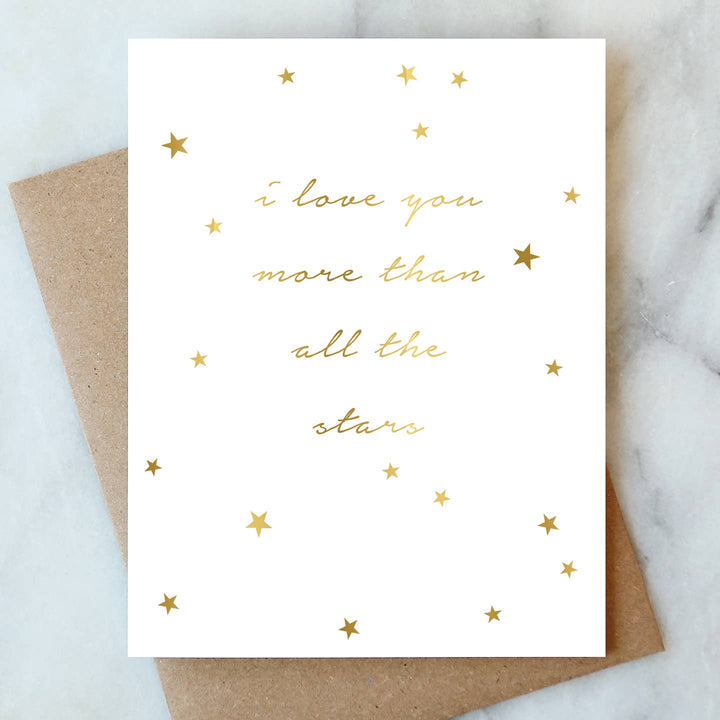 I Love You More Than All The Stars Greeting Card
