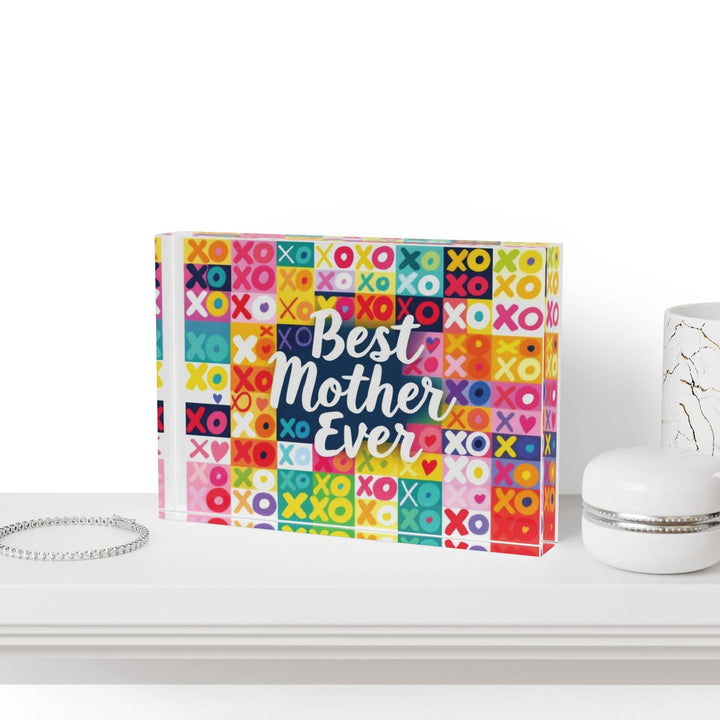 Best Mother Ever Crystal Block