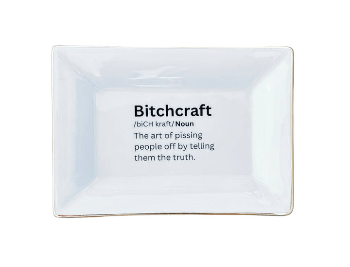 Porcelain Trinket Tray, Bitchcraft