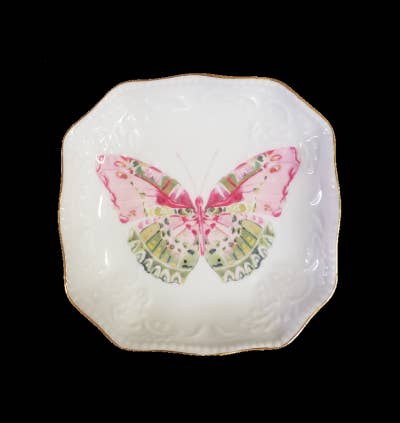 Butterfly Porcelain Bon Bon Tray