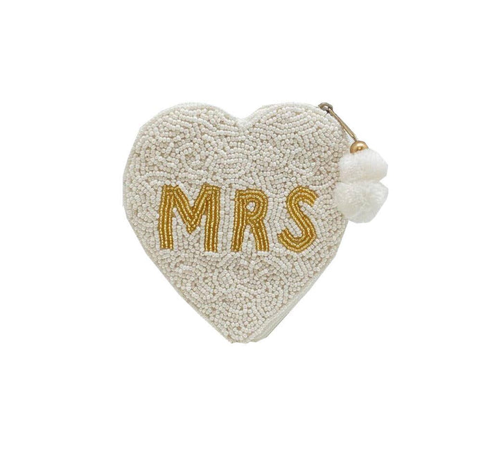 "Mrs." Beaded Coin Pouch