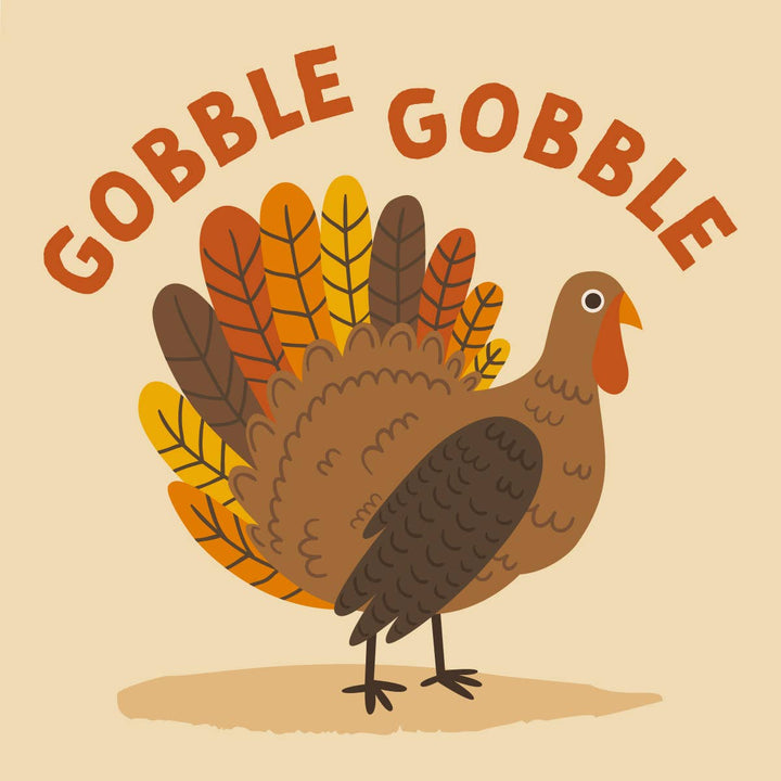 Fall Funny Paper Cocktail Napkins | Gobble Gobble - 20ct