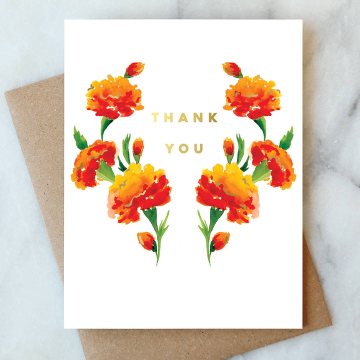 Marigold Thank You Greeting Card