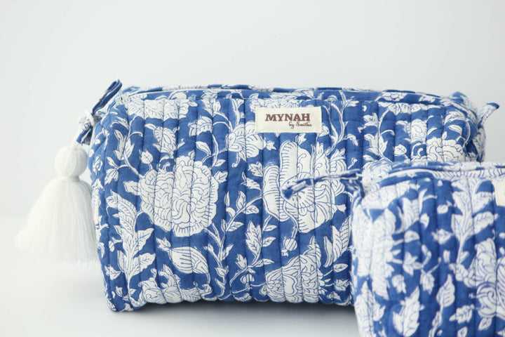 Porcelain floral Makeup Bag