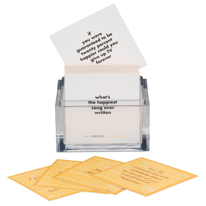 TABLETOPICS HAPPINESS - Conversation Starter Question Cards