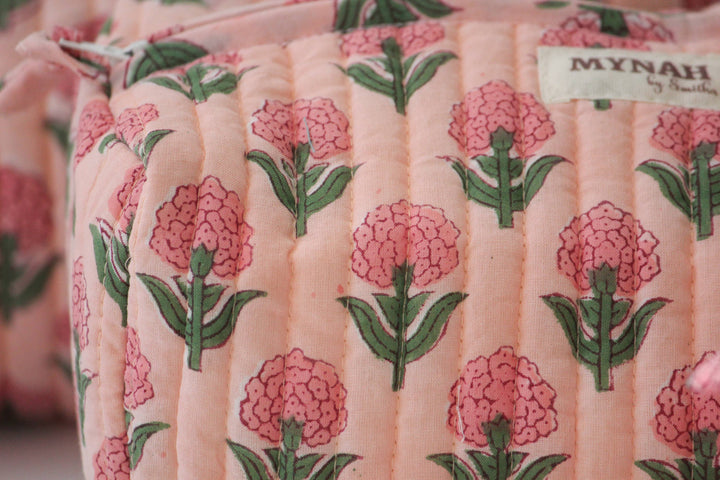 Blush marigold travel/make up/organizer/bag-LARGE only