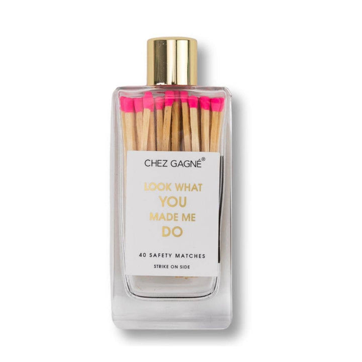 Look What You Made Me Do - Glass Bottle Matches