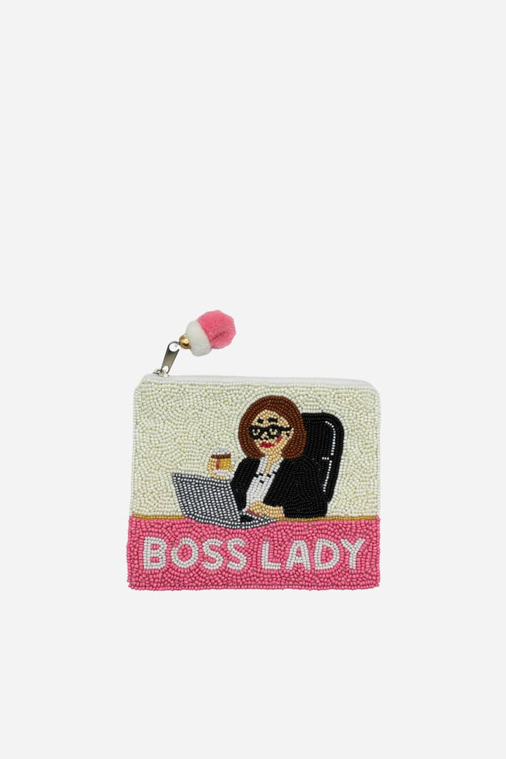 Boss Lady Beaded Coin Pouch