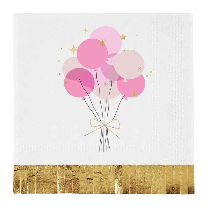 Foil Fringe Napkins - Balloons