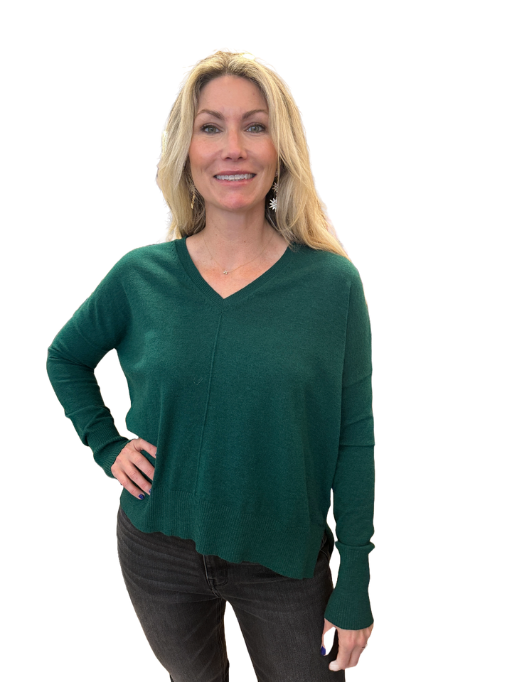 The Miranda Sweater- Pine Green