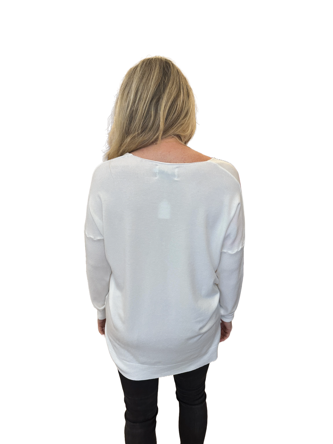 The Kaylie Sweater- White