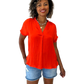 The Ashlyn Top- Tomato Red