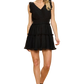 The Lyra Mini Dress- Black