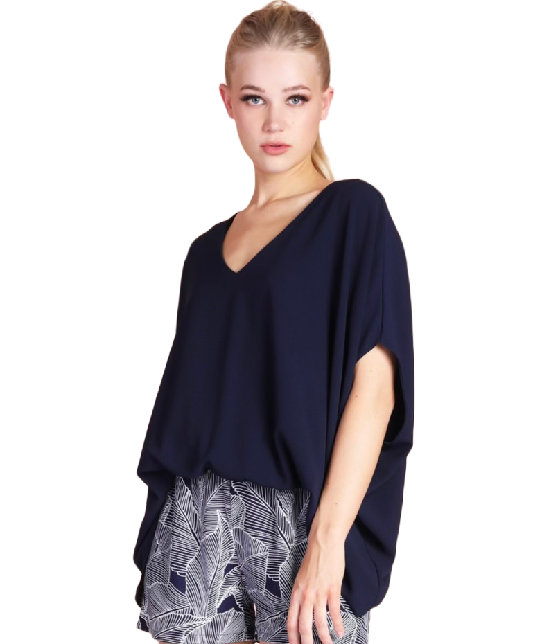 The Lawson Blouse- Navy