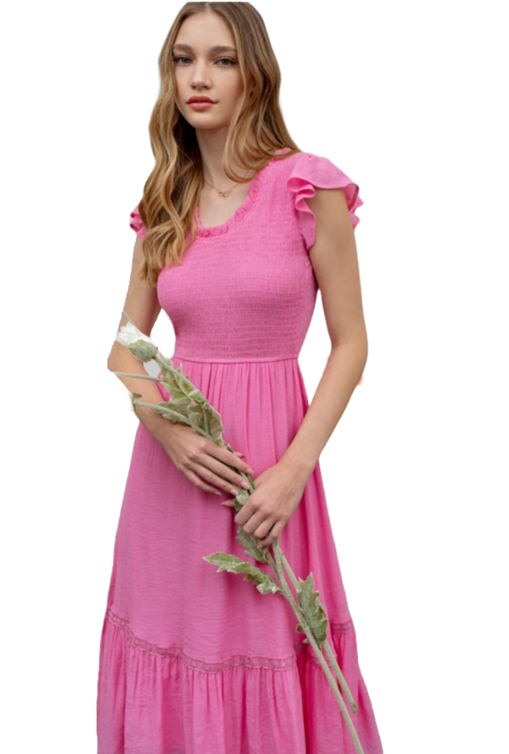 The Lilly Maxi Dress- Pink