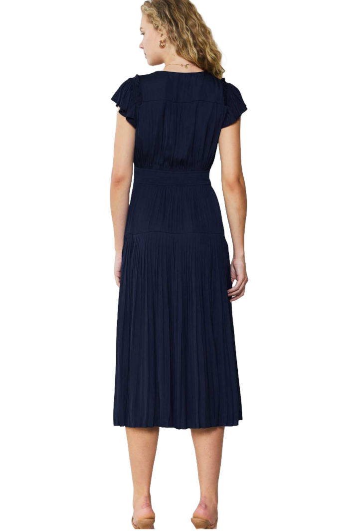 The Blossom Midi Dress- Navy