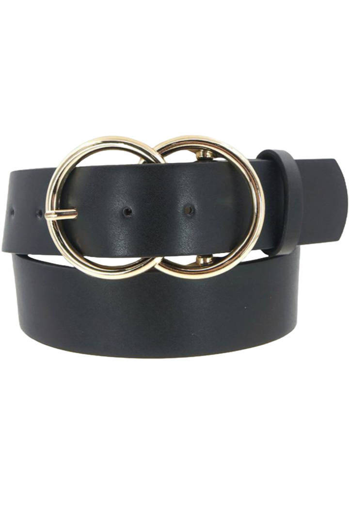 Double Circle Belt- Black