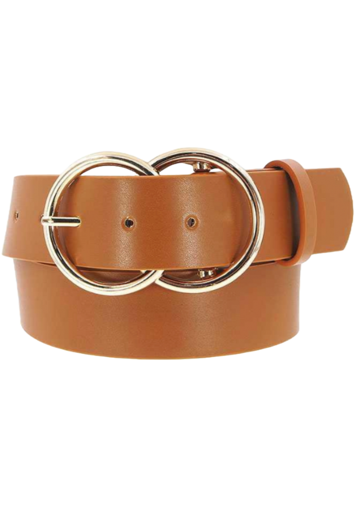 Double Circle Belt- Brown