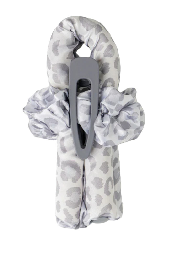 Silky Soft Hair Curler- Grey Cheetah