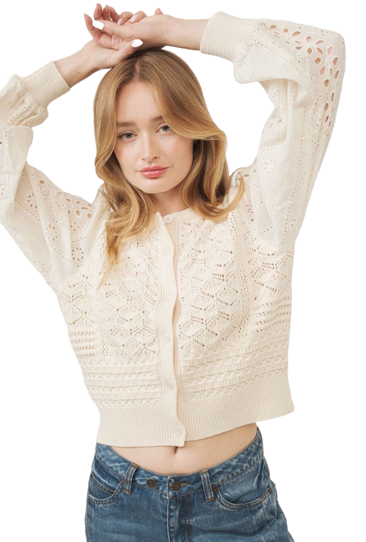 The Libby Bolero- Cream