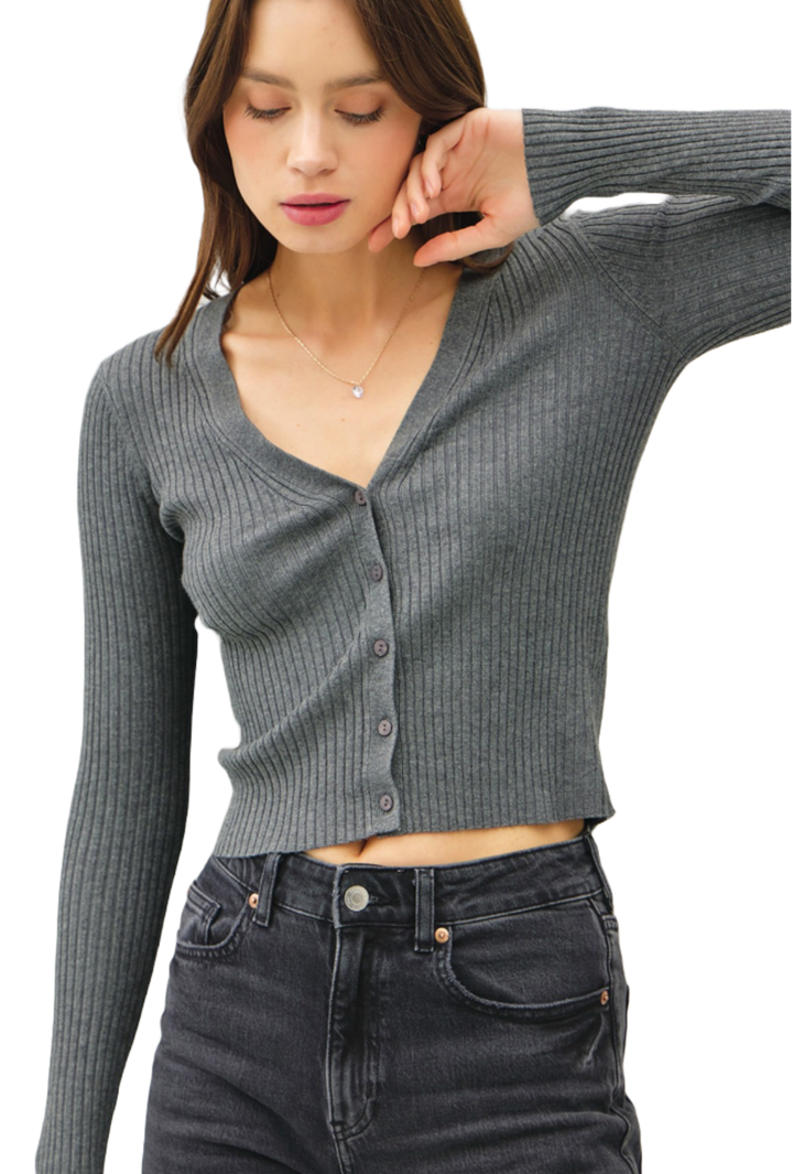 The Azalea Sweater- Grey