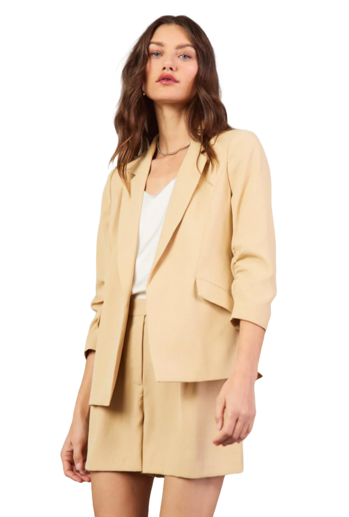 The Haylee Blazer- Sand