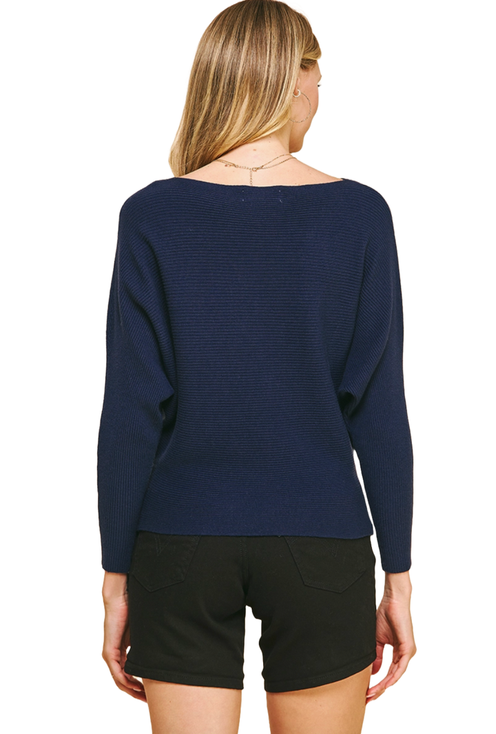 The Saylor Sweater- Navy Blue