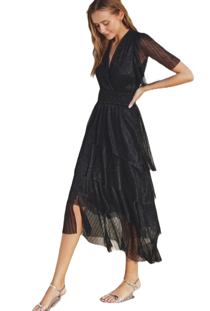 The Lilee Midi Dress- Black