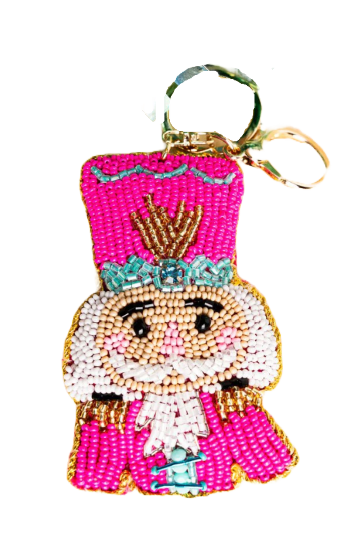 Nutcracker Beaded Keychain