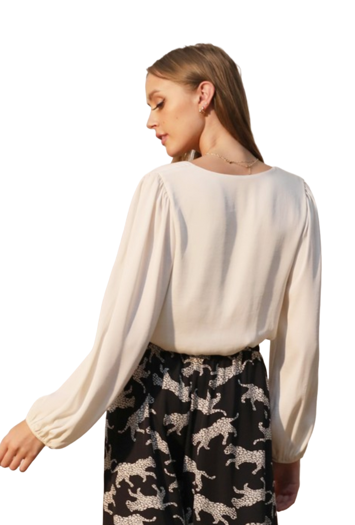 The Blake Blouse- Ivory