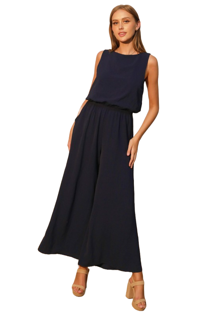 The Isra Jumpsuit- Navy