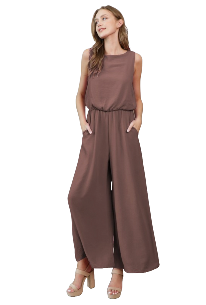 The Isra Jumpsuit- Camel