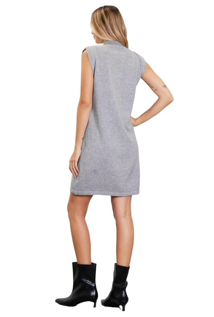 The Diana Mini Dress- Grey