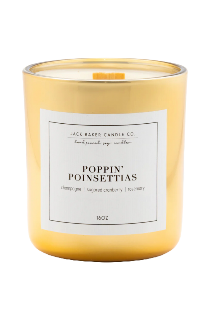 "Poppin Poinsettias" Candle