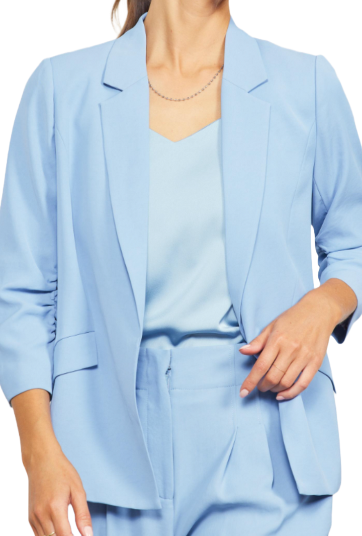 The Haylee Blazer- Cool Blue