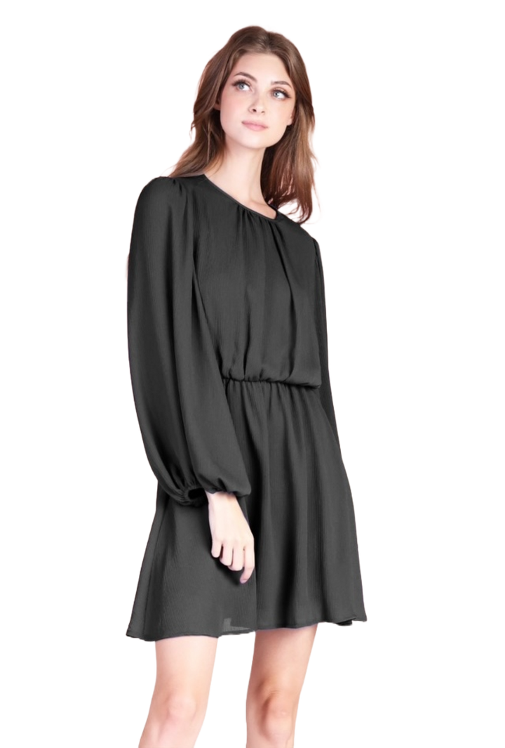 The Neridah Mini Dress- Black