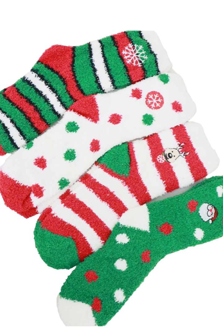 Plush Christmas Socks