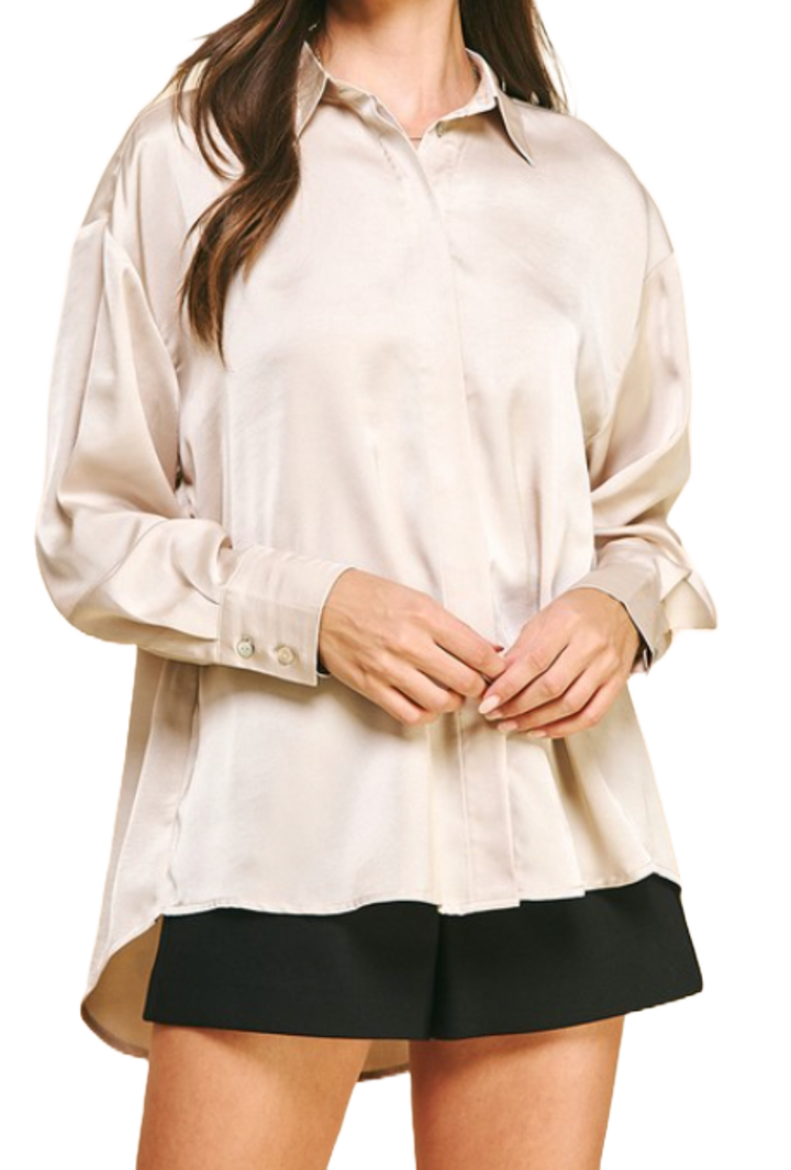 The Gemma Blouse- Oat