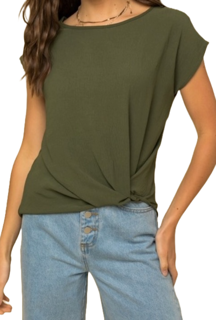 The Mahalia Top- Olive