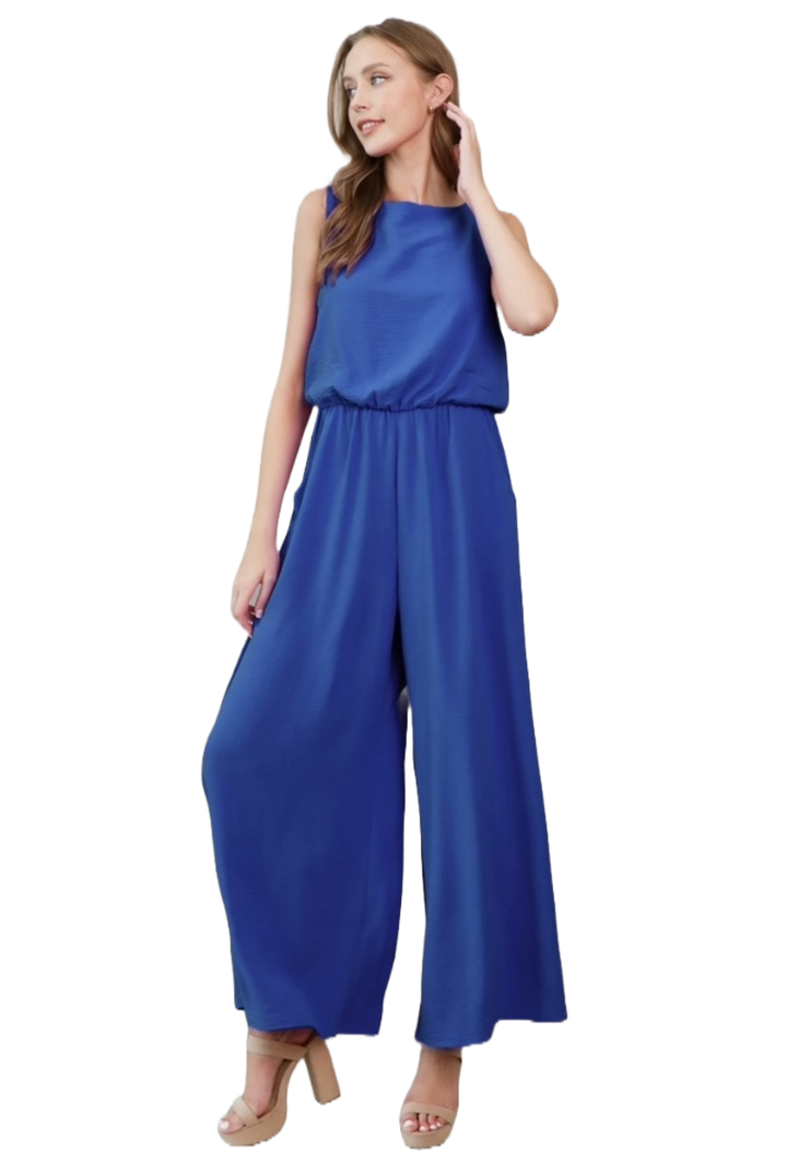 The Isra Jumpsuit- Royal Blue