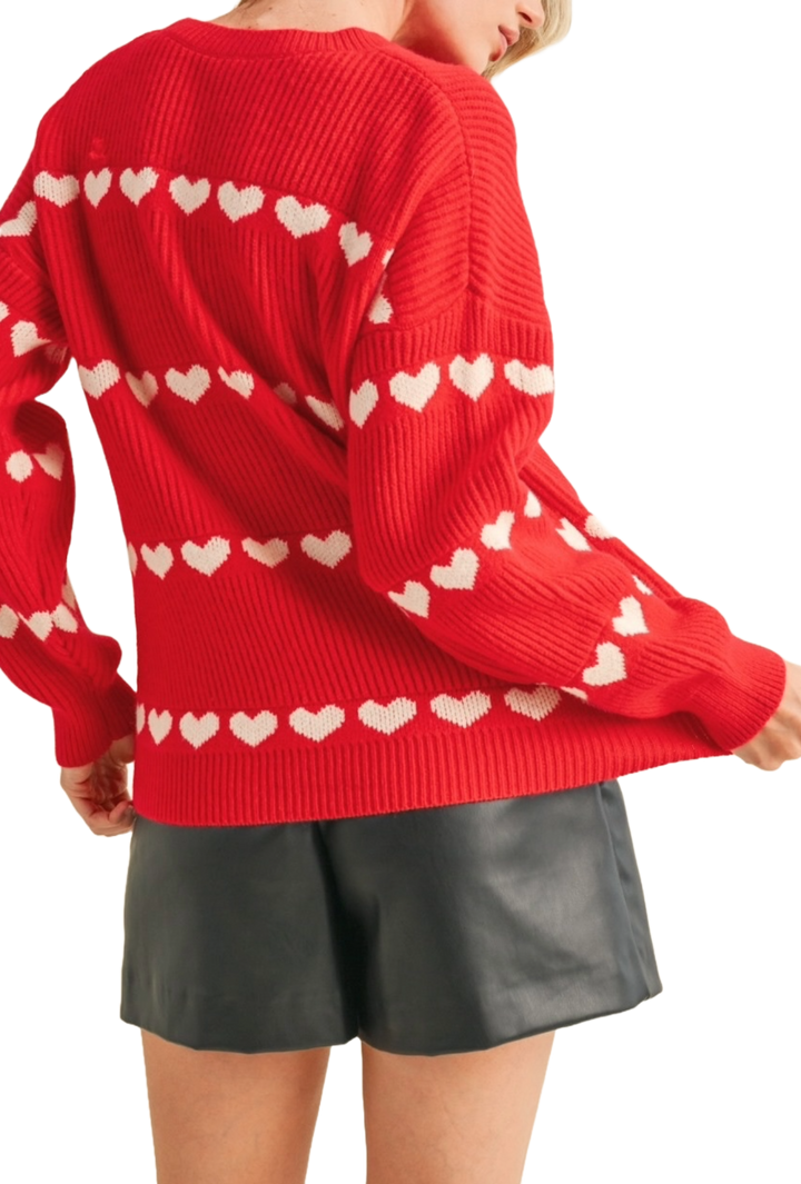 The Shivani Sweater- Red