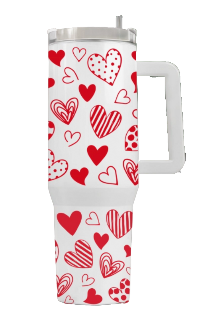 Valentine's Day Heart 40oz Tumbler