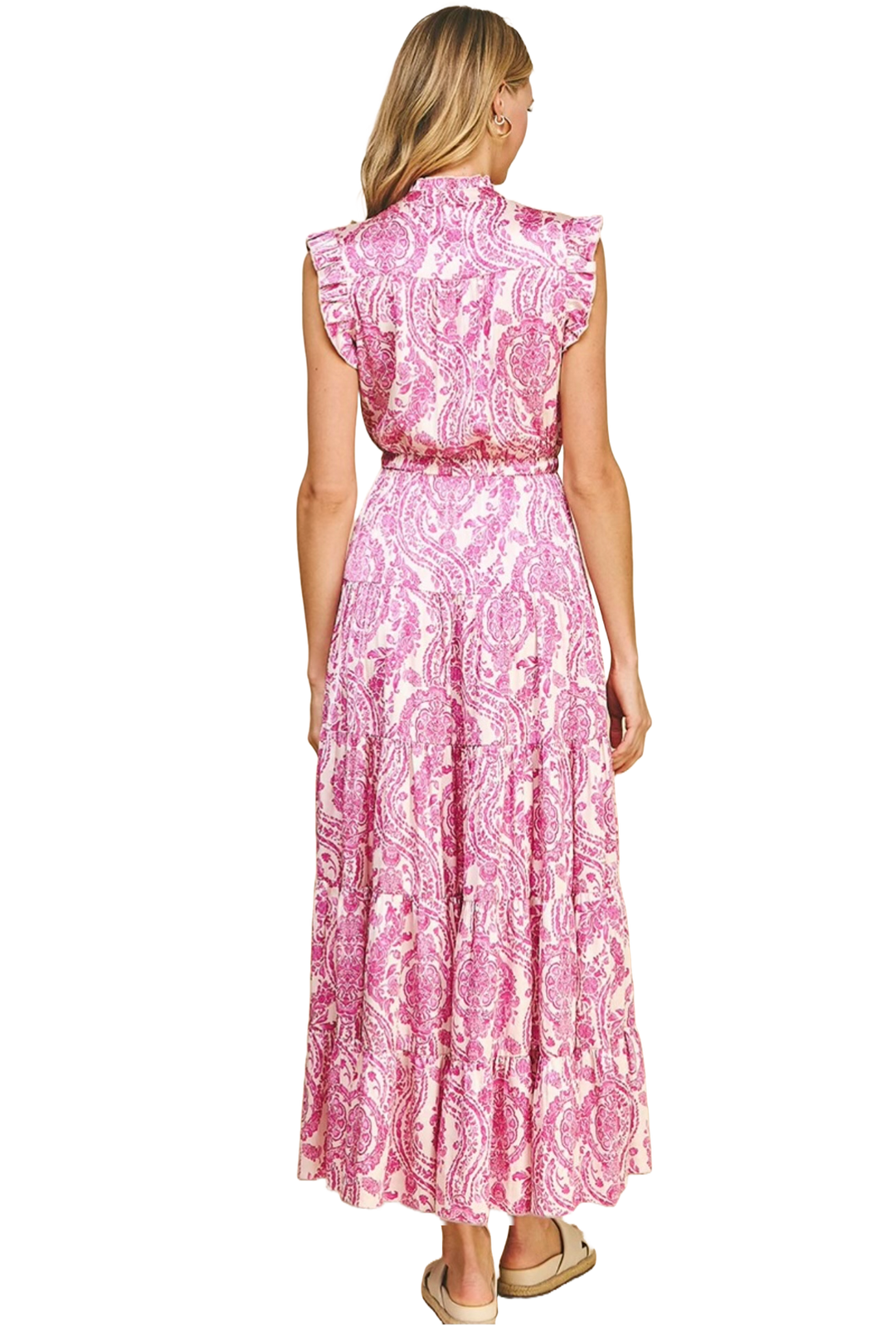 The Kimmia Maxi Dress- Hot Pink