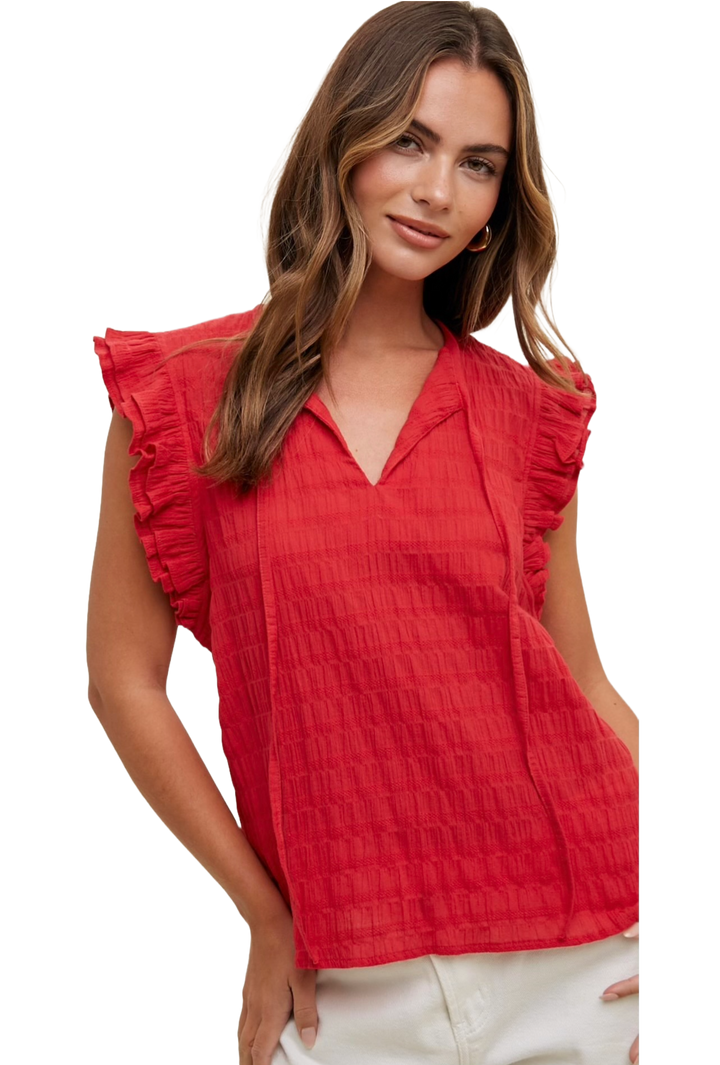 The Leslie Top- Red